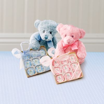 New Baby Cookies and Bear