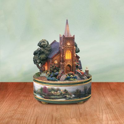 Thomas Kinkade Windermer Church Music Box
