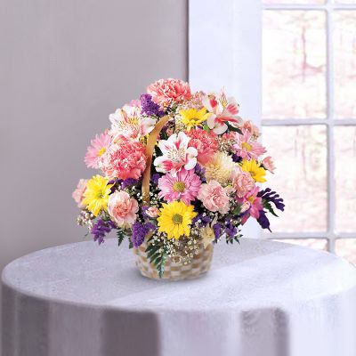 The FTD&reg; Basket Of Cheer&reg; Bouquet