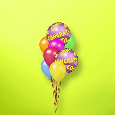 The FTD&reg; Congratulations Balloon Bunch