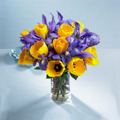 Summer Skies Bouquet with Vase