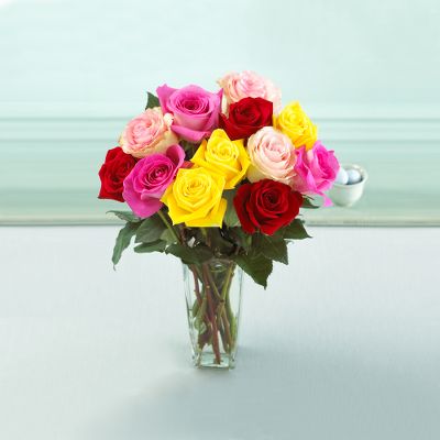 Mixed Color Rose Bouquet