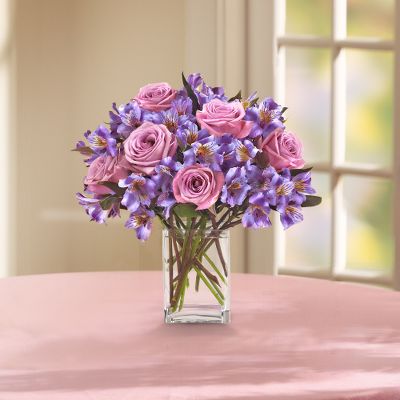Purple Passion Rose & Lily Bouquet