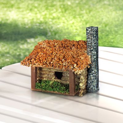 Log Cabin Birdseed House