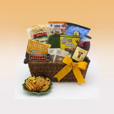 Organic Gourmet Snack Sampler Basket