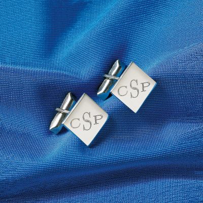 Personalized Silver Cufflinks