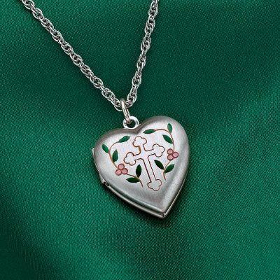 Personalized Silver Heart Locket