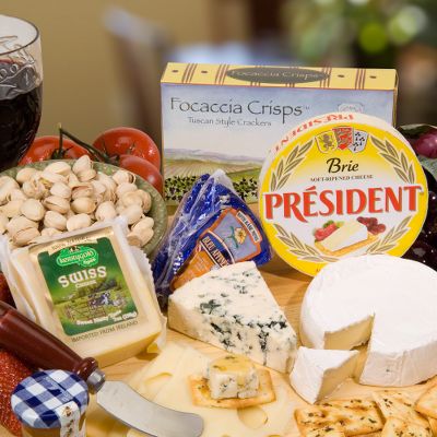 Fresh Imported Cheese Gift Basket