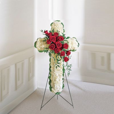 The FTD&reg; Floral Cross Arrangement