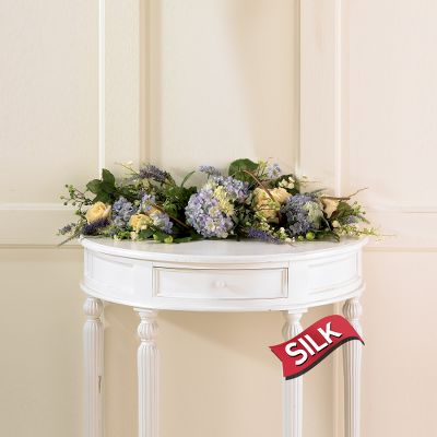 Spring Skies Hydrangea & Rose Silk Centerpiece