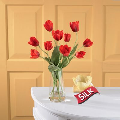 Jeweled Kisses Silk Tulip Bouquet