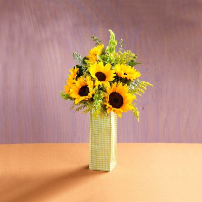 Todd Oldham Sunflower Fields Wine Tote