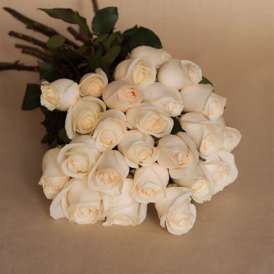 Vera Wang Signature - Bouquet of 12 Ivory Roses