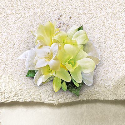 The FTD&reg; White Chapel Corsage