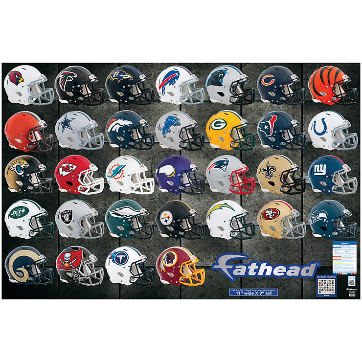 NFL Helmet Collection Wall Decal | Shop Fathead® for NFL Decor