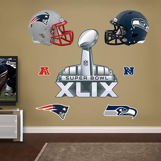 Super Bowl XLIX Party Pack Fathead Wall Decal