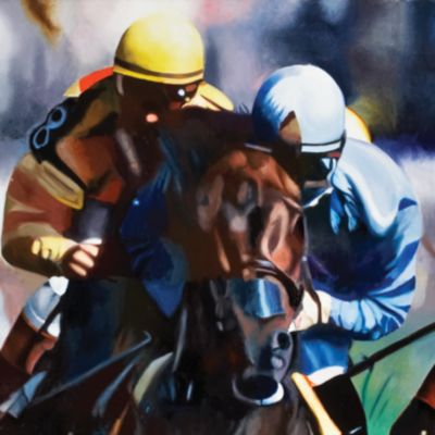 Jockeying for Position (2) by Malcolm Morley