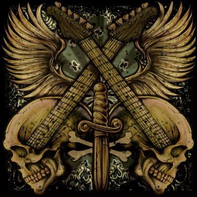 Guitar Skulls by Joey Hernandez