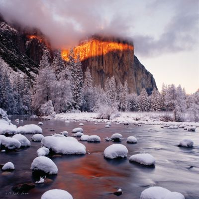 Band of Light on El Capitan by Michael Frye