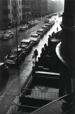 Man in Rain, New York City by Ruth Orkin