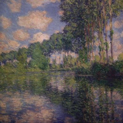 Poplars Along the Epte River by Claude Monet