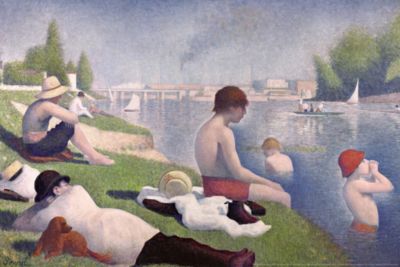Bathers at Asnières by Georges Seurat