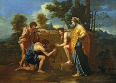 Arcadian Shepherds by Nicolas Poussin