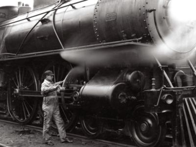 Oiling Before the Start (Henry Ford Museum)