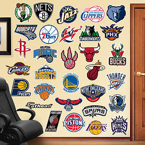 NBA Logo Collection Fathead Wall Decal