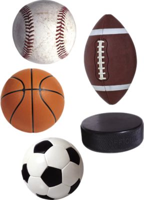 Assorted Sports Ball Graphics - General Sports Graphics - General Graphics