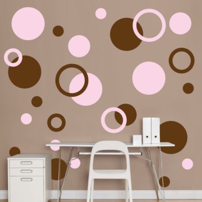 Brown & Pink Polka Dots