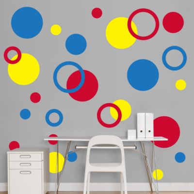 Red, Yellow & Blue Polka Dots