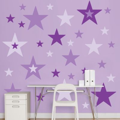 Stars Wall Decal Shop Fathead® for Basic Shapes Decor