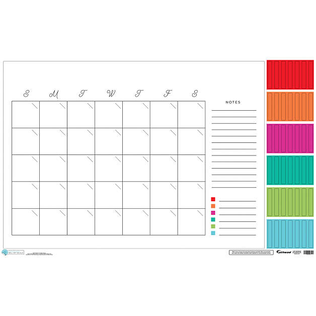Dry Erase Calendar Template : Classic monthly dry erase calendar wall decal shop Dry Erase Calendar Template : Classic monthly dry erase calendar wall decal shop