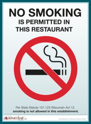 No Smoking Restaurant Sign BodyPartChart Official Site