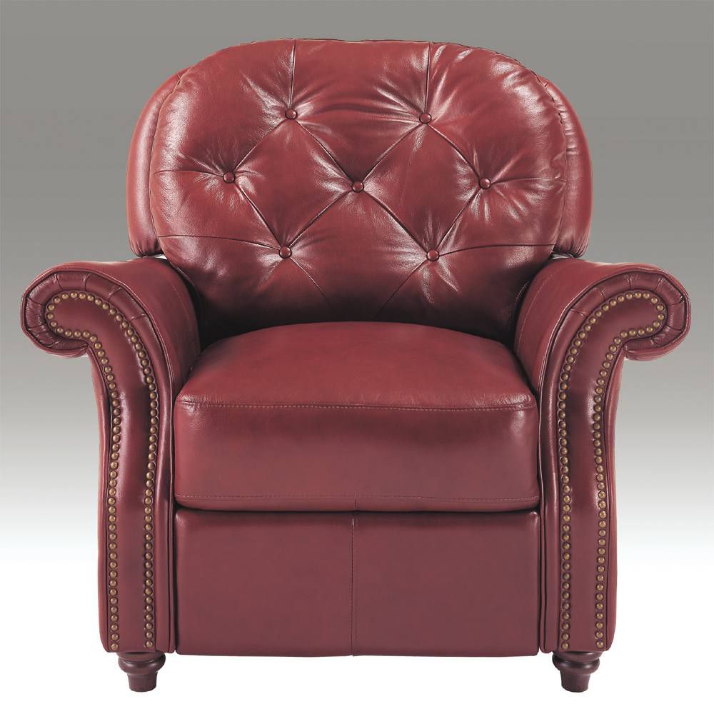 Barron Tufted Leather Recliner
