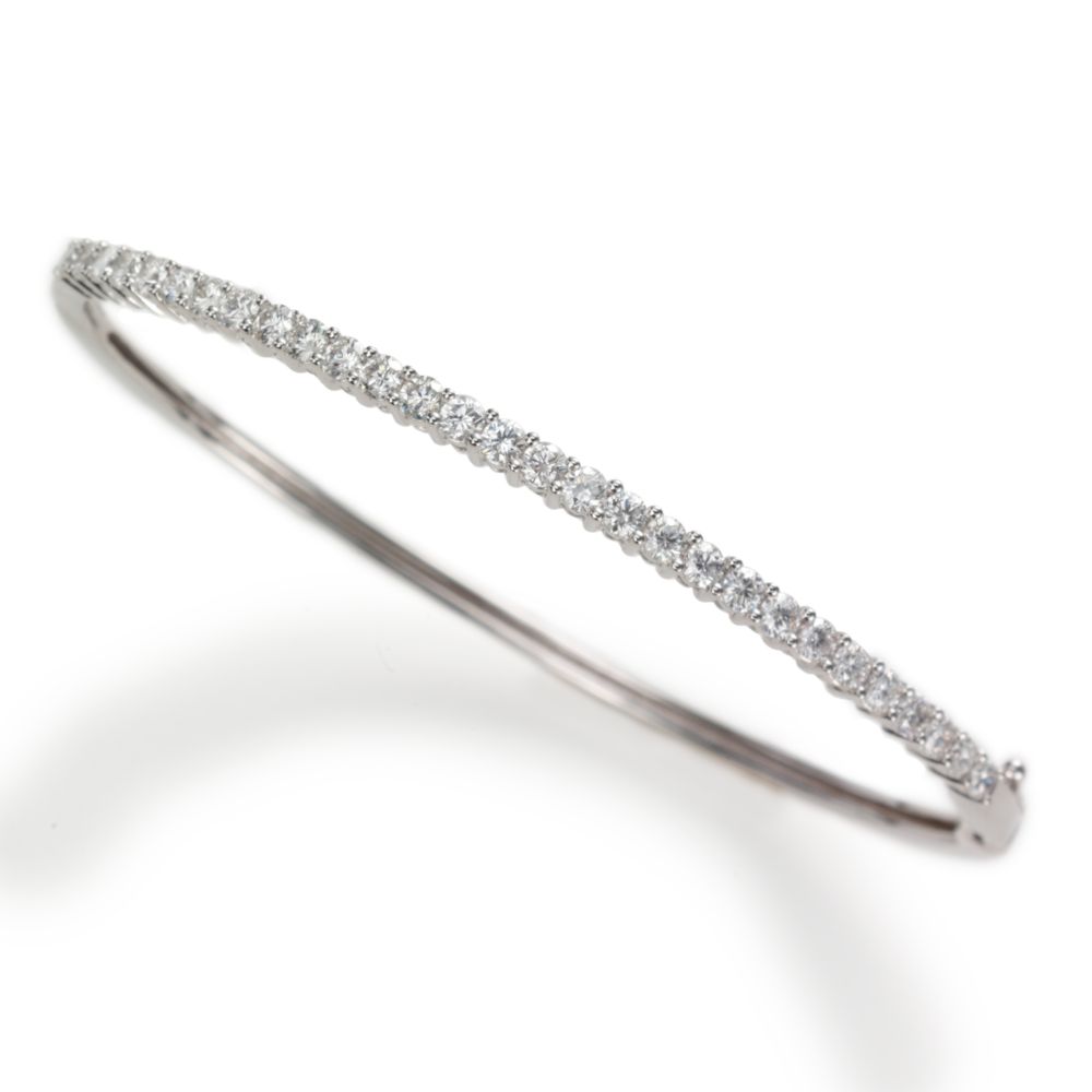 Diamond Bangle, 18KW Gold