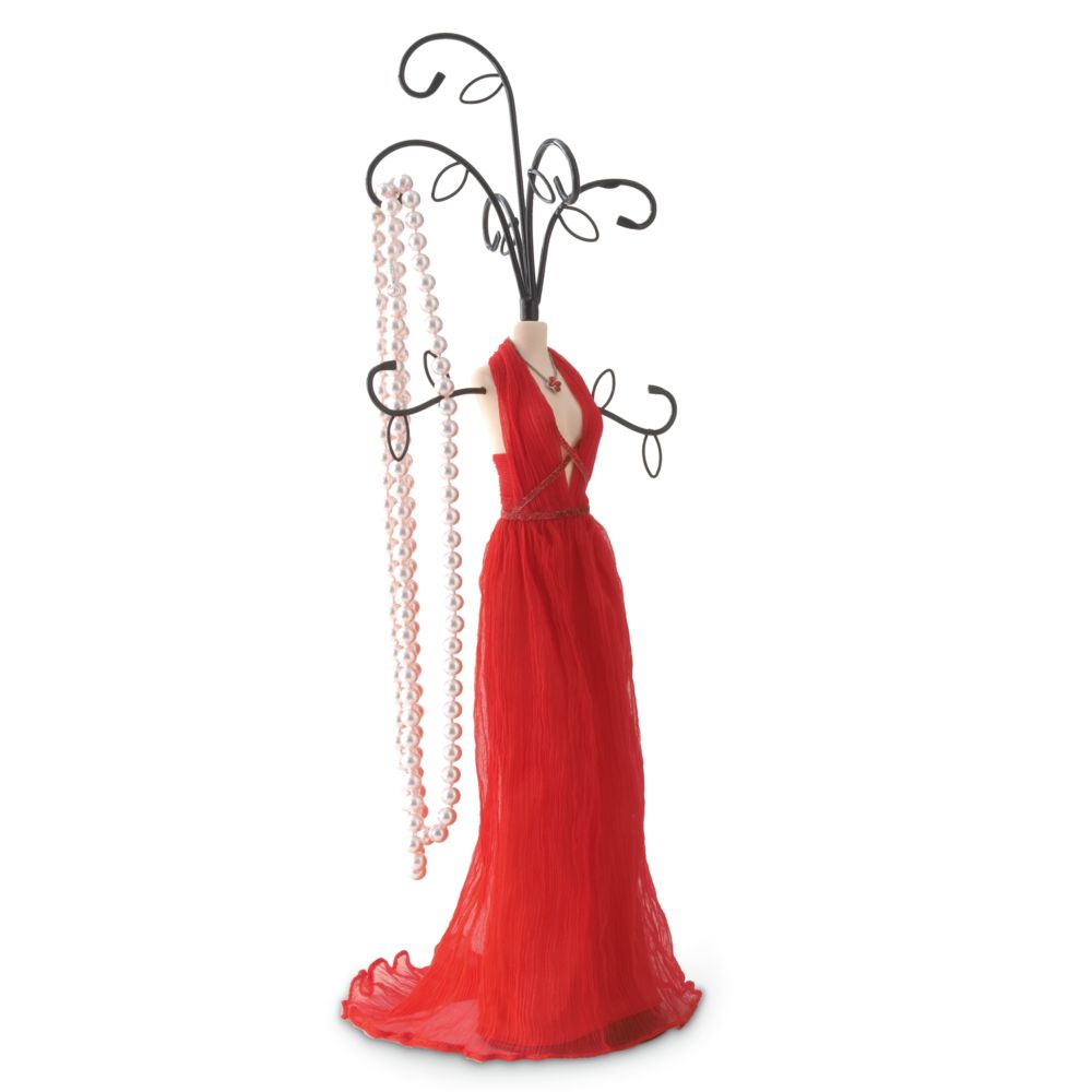 Red Gala Gown Jewelry Holder