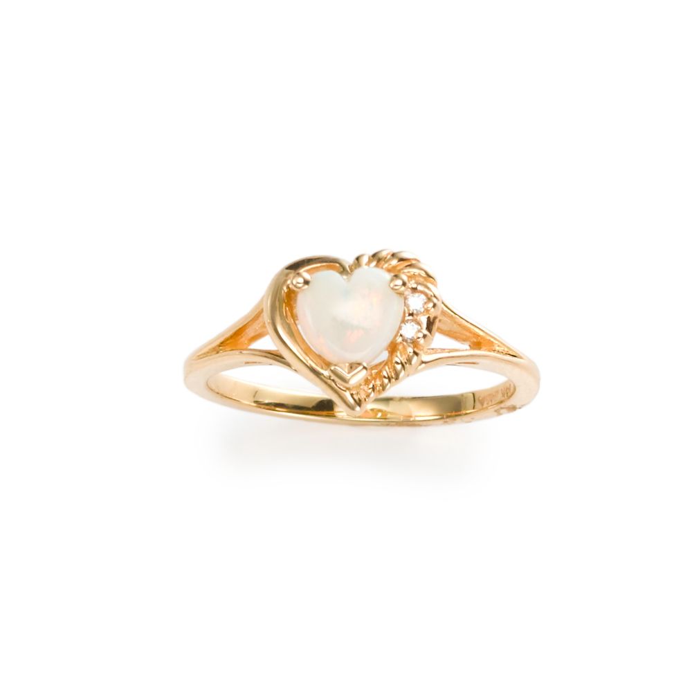 Girls Opal Ring, 14KY Gold