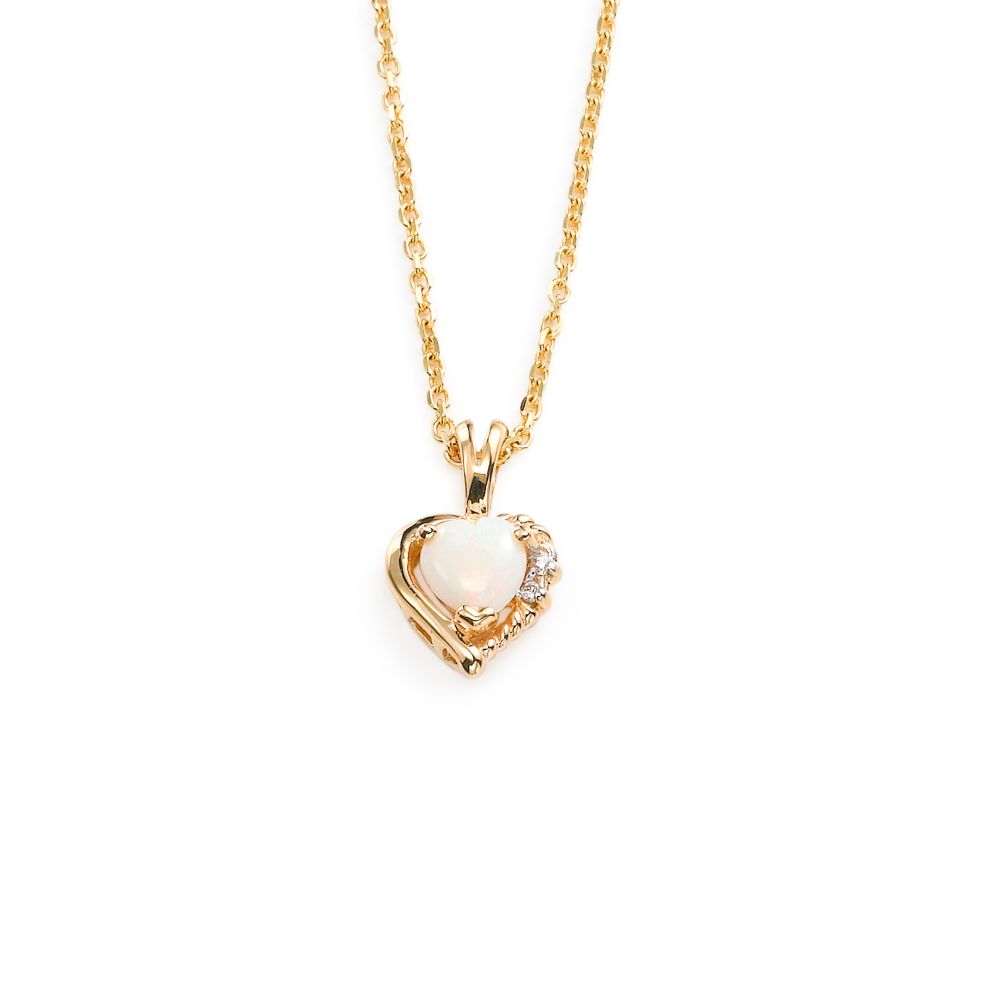 Girls Opal Pendant Necklace