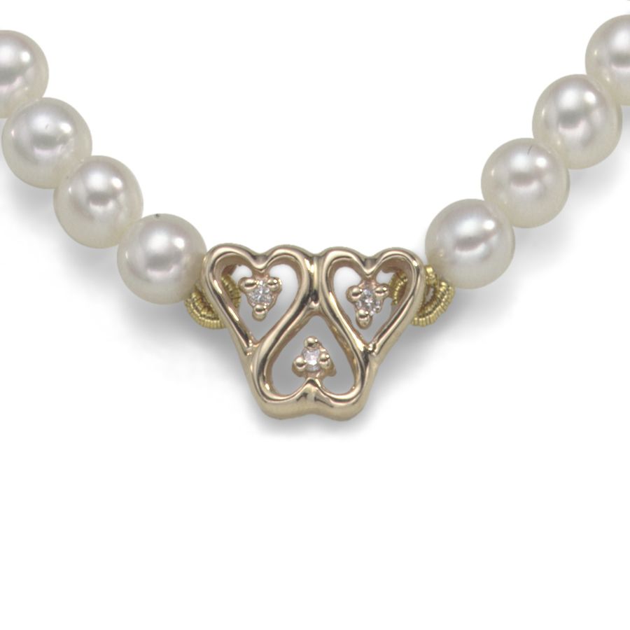 Girl's Freshwater Cultured Pearl Necklace, 14KY Go