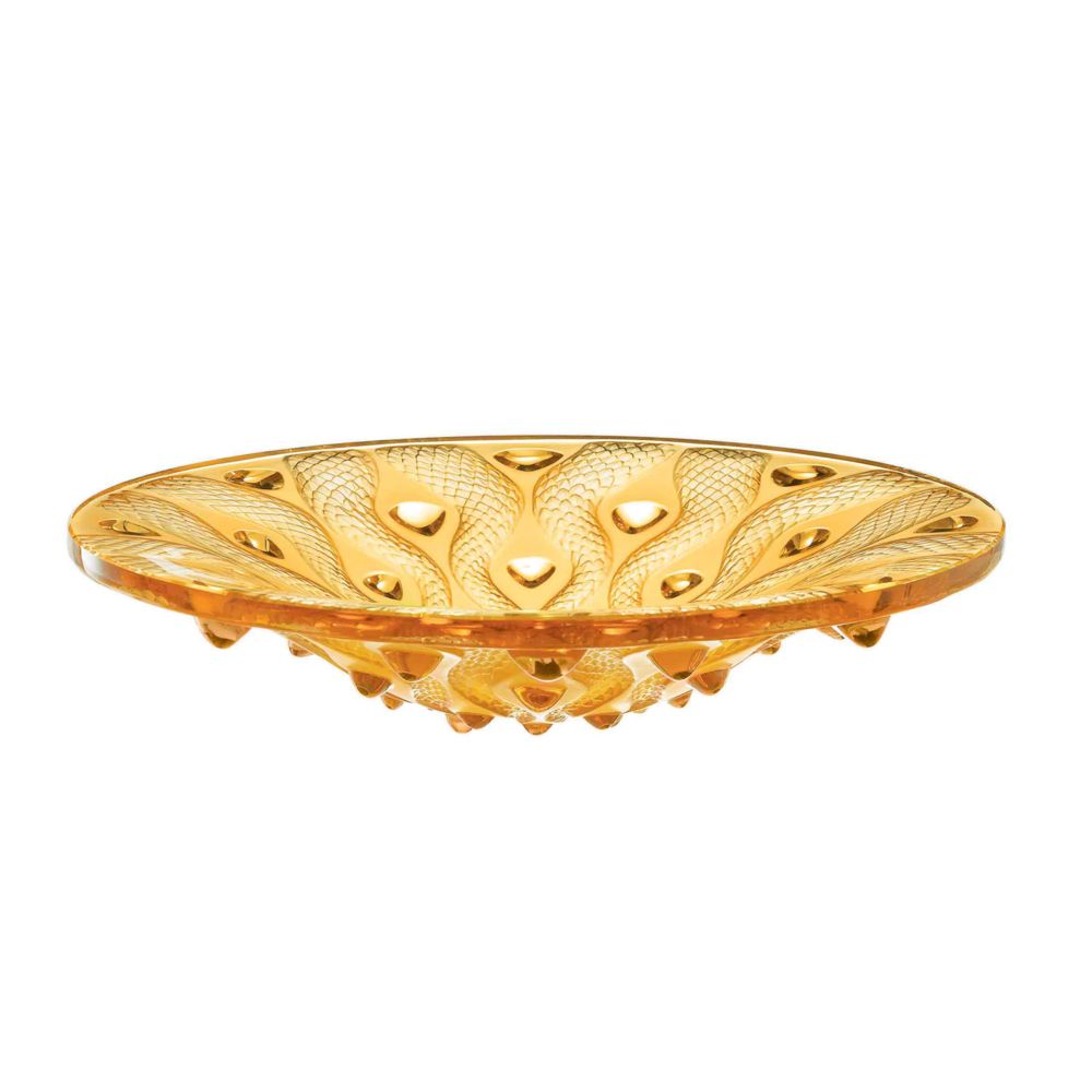 Serpentine Amber Bowl from Lalique