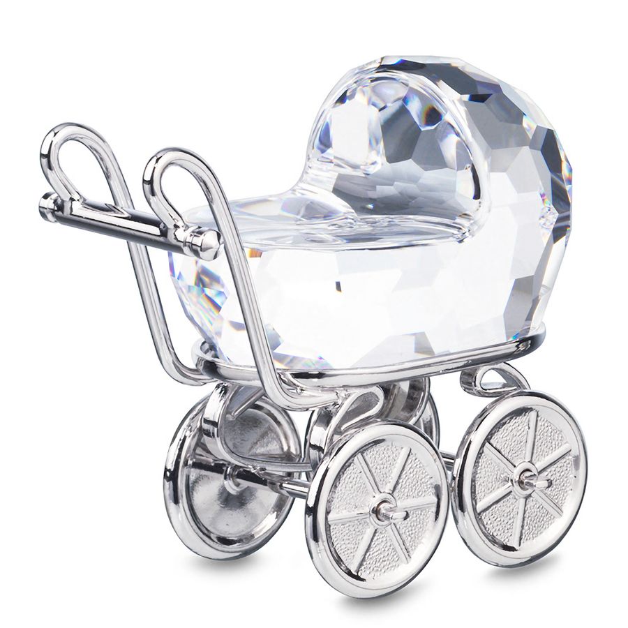 Rhodium Baby Carriage by Swarovski