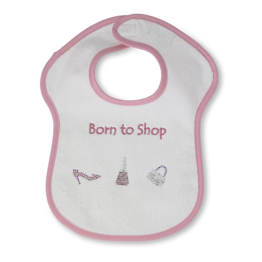 "Born to Shop" Bib
