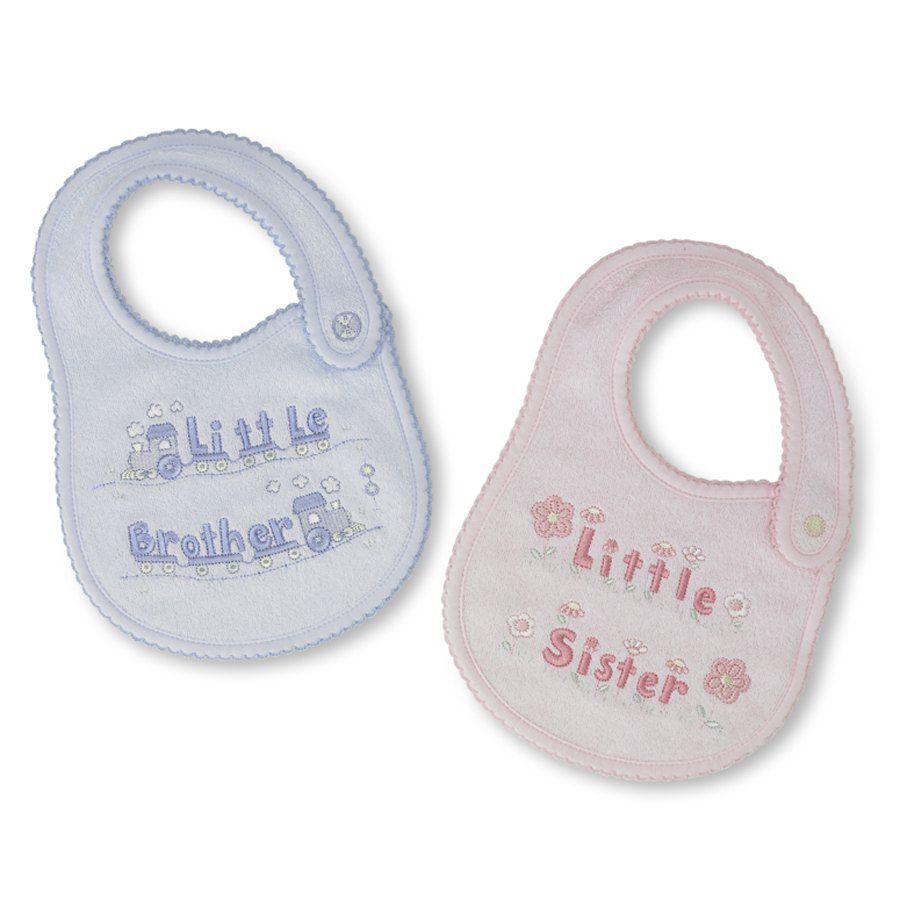  Little Brother & Little Sister Bibs