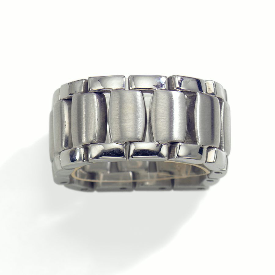 Men's Link Ring, Stainless Steel