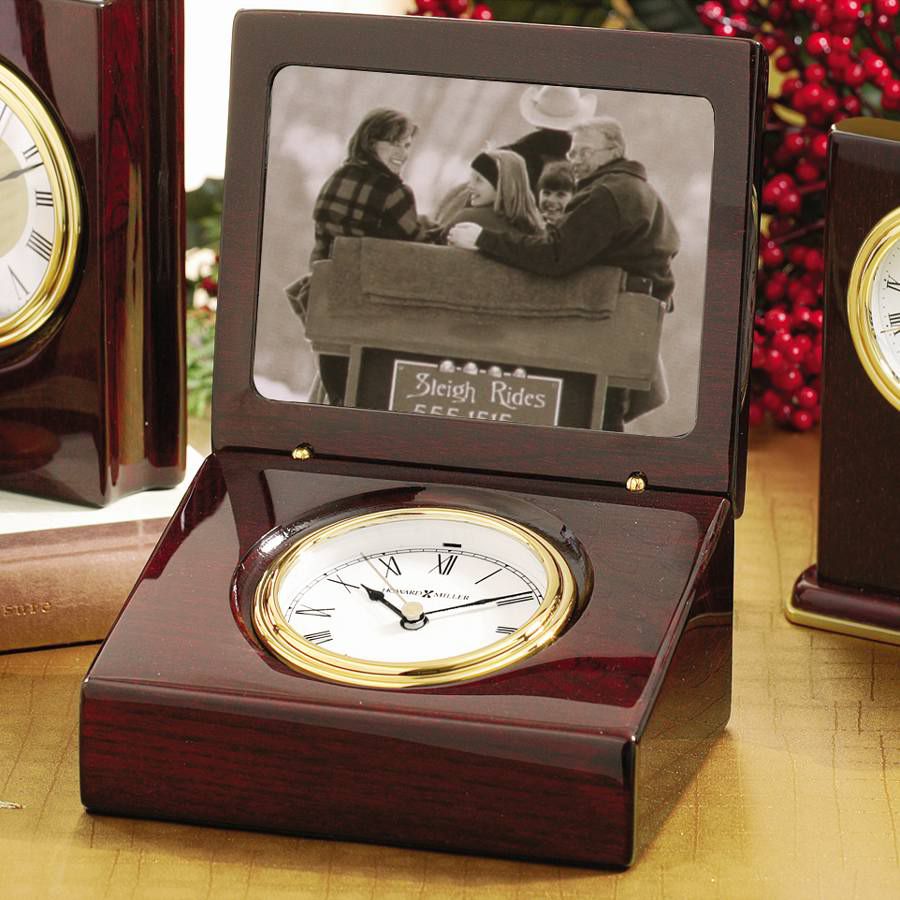 Hayden Desk Clock with Frame by Howard Miller