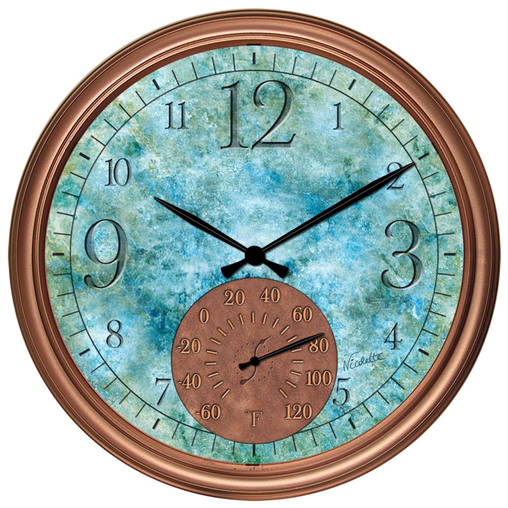 Copper Patio Clock
