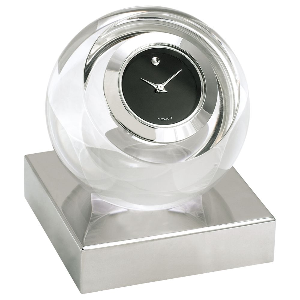 Movado Crystal Sphere Clock