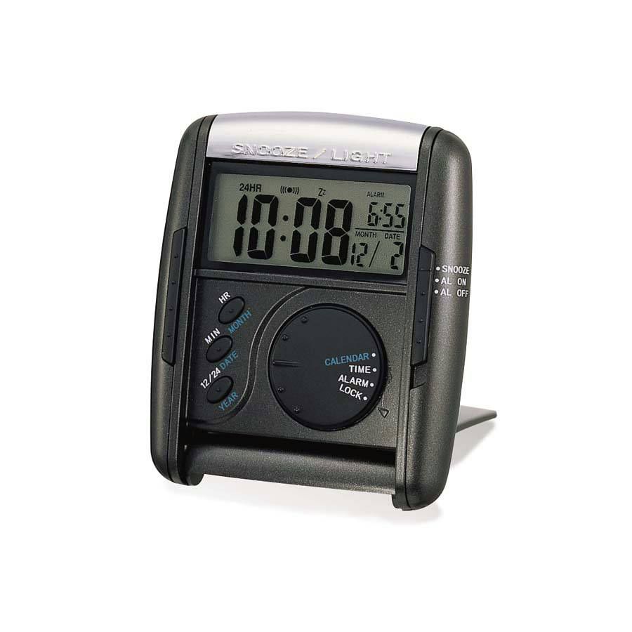  Black Travel Clock by Seiko